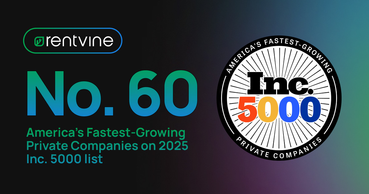 Rentvine named No. 60 on the 2025 Inc. 5000
