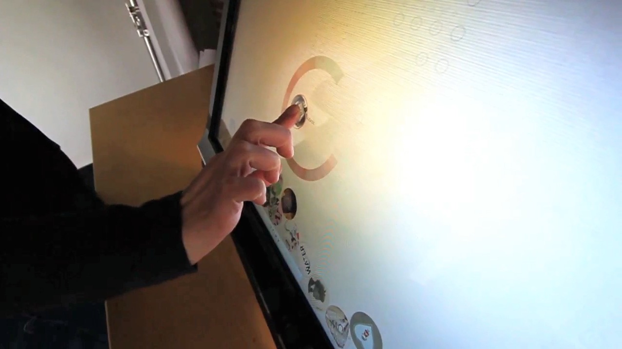Motion design frame from an interactive project